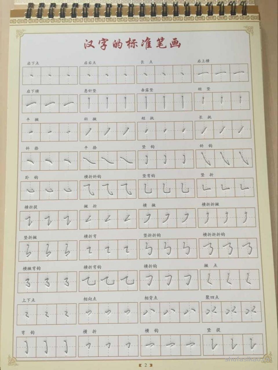 鋼筆字帖練字楷書打印圖片100 | 書法思考網